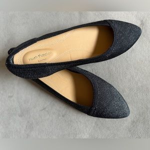 ❌SOLD❌ NIB - Hush Puppies Sadie Knit Ballet Flats - Metallic Black Size 7